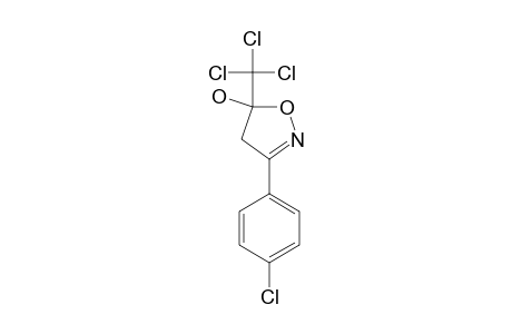 3-p-CHLORO-PHENYL-5-HYDROXY-5-TRICHLORO-METHYL-4,5-DIHYDRO-ISOXAZOLE