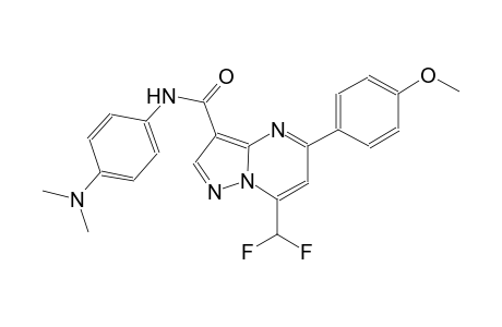 7-(difluoromethyl)-N-[4-(dimethylamino)phenyl]-5-(4-methoxyphenyl)pyrazolo[1,5-a]pyrimidine-3-carboxamide