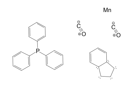 Manganese, dicarbonyl-.pi.-indenyl(triphenylphosphine)-