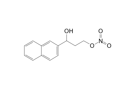 (3-hydroxy-3-naphthalen-2-ylpropyl) nitrate