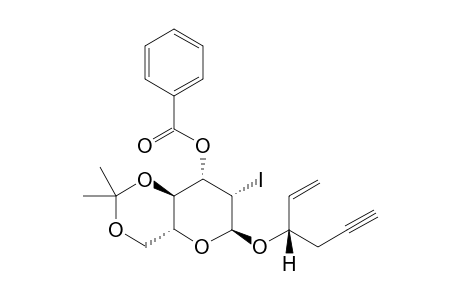 .alpha.-[4'(S)-Hex-5'-en-1'-yn-4'-yl]-3-O-benzoyl-4,5-dimethylacetal-2-deoxy-2-iodo-D-mannopyranoside