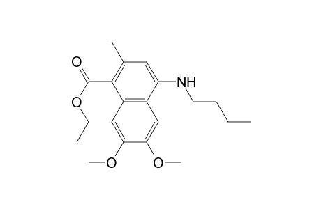 Ethyl 4-(butylamino)-6,7-dimethoxy-2-methyl-1-naphthoate