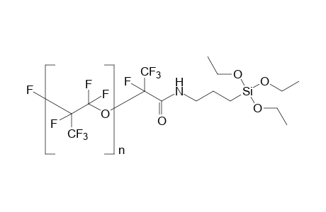 Poly HFPO aminopropyltriethoxysilane end group