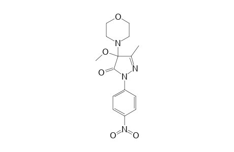 4-METHOXY-3-METHYL-4-MORPHOLINO-1-(4-NITROPHENYL)-PYRAZOLIN-5-ONE