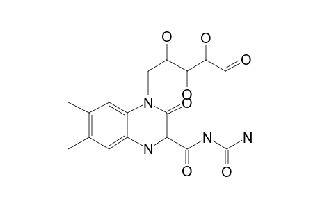 1,2,3,4-Tetrahydroquinoxalin-2-one, 6,7-dimethyl-1-ribityl-3-ureidocarbonyl