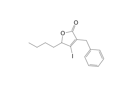 2-butyl-3-iodanyl-4-(phenylmethyl)-2H-furan-5-one