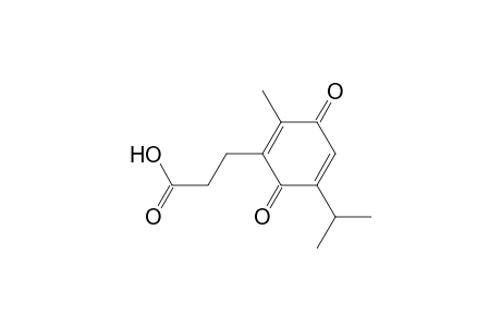 3-(2-Methyl-5-(1-methylethyl)-3,6-dioxocyclohexa-1,4-dienyl)propanoic acid