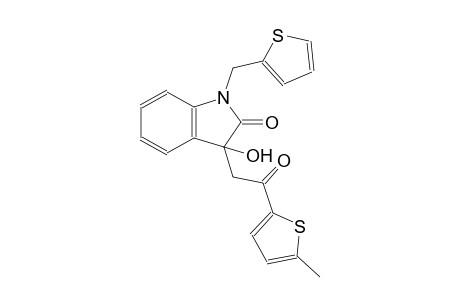 2H-indol-2-one, 1,3-dihydro-3-hydroxy-3-[2-(5-methyl-2-thienyl)-2-oxoethyl]-1-(2-thienylmethyl)-