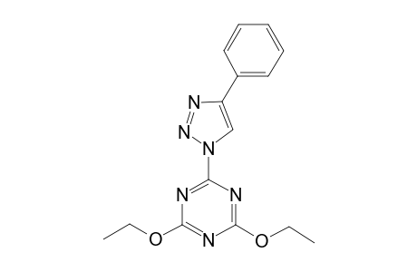 2,4-Diethoxy-6-(4-phenyl-1H-1,2,3-triazol-1-yl)-1,3,5-triazine