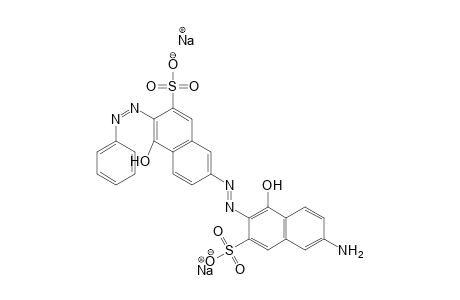 2-Naphthalenesulfonic acid, 7-amino-4-hydroxy-3-[[5-hydroxy-6-(phenylazo)-7-sulfo-2-naphthalenyl]azo]-, disodium salt