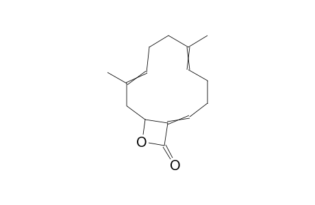 3,7-dimethyl-14-oxabicyclo[10.2.0]tetradeca-3,7,11-trien-13-one