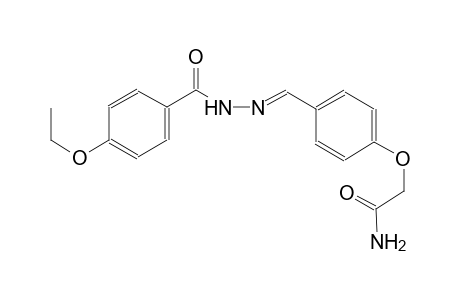 2-(4-{(E)-[(4-ethoxybenzoyl)hydrazono]methyl}phenoxy)acetamide