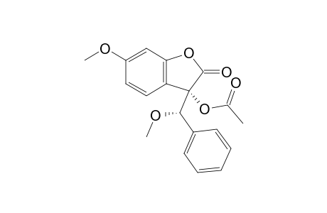 (.alpha.S,.beta.S)-3-Acetoxy-6-methoxy-3-(methoxyphenylmeth-yl)benzo[b]furan-2(3H)-one