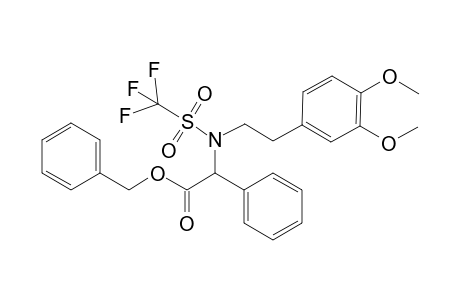 (phenylmethyl) 2-[2-(3,4-dimethoxyphenyl)ethyl-(trifluoromethylsulfonyl)amino]-2-phenyl-ethanoate