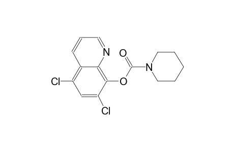 1-piperidinecarboxylic acid, 5,7-dichloro-8-quinolinyl ester