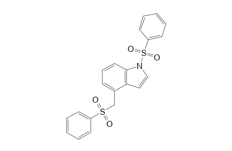 1-(Phenylsulfonyl)-4-(phenylsulfonylmethyl)indole