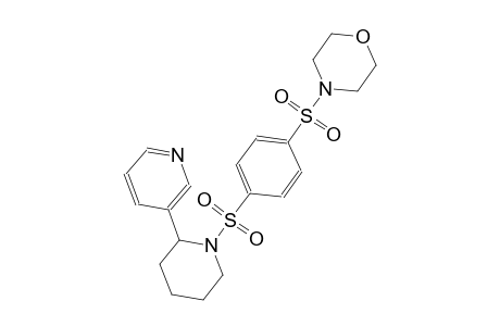 morpholine, 4-[[4-[[2-(3-pyridinyl)-1-piperidinyl]sulfonyl]phenyl]sulfonyl]-