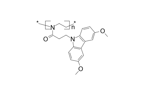 Poly{2-[2-(3,6-dimethoxycarbazol-9-yl)ethyl]-2-oxazoline}