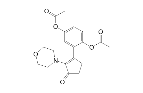 3-(2,5-diacetoxyphenyl)-2-morpholino-2-cyclopenten-1-one