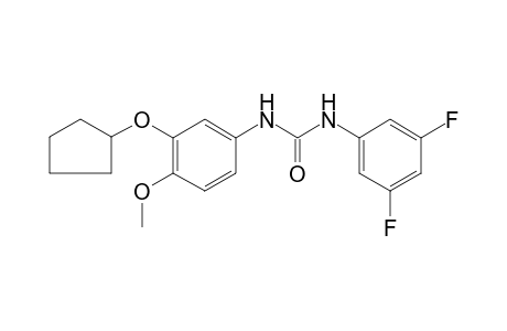 1-(3-Cyclopentyloxy-4-methoxy-phenyl)-3-(3,5-difluoro-phenyl)-urea