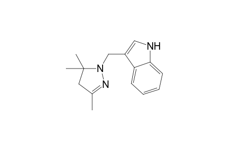 1H-Indole, 3-[(4,5-dihydro-3,5,5-trimethyl-1H-pyrazol-1-yl)methyl]-