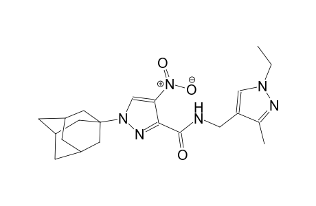 1-(1-adamantyl)-N-[(1-ethyl-3-methyl-1H-pyrazol-4-yl)methyl]-4-nitro-1H-pyrazole-3-carboxamide