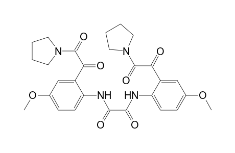 Ethanediamide, N,N'-bis[4-methoxy-2-(oxo-1-pyrrolidinylacetyl)phenyl]-