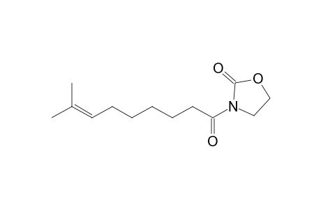 3-(8-Methylnon-7-enoyl)oxazolidin-2-one