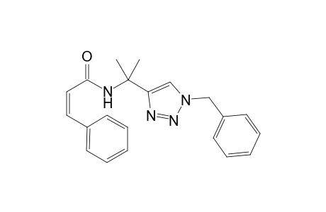 (Z)-N-(2-[1-Benzyl-1H-1,2,3-triazol-4-yl]propan-2-yl)-3-phenylacrylamide