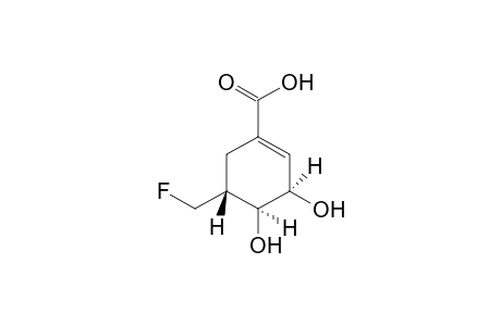 (3R,4S,5R)-5-(fluoranylmethyl)-3,4-bis(oxidanyl)cyclohexene-1-carboxylic acid