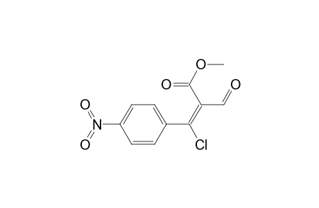 2-Propenoic acid, 3-chloro-2-formyl-3-(4-nitrophenyl)-, methyl ester, (E)-