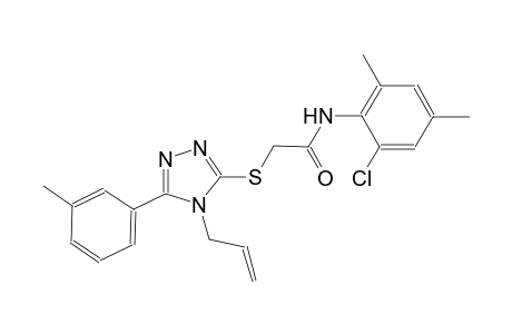 2-{[4-allyl-5-(3-methylphenyl)-4H-1,2,4-triazol-3-yl]sulfanyl}-N-(2-chloro-4,6-dimethylphenyl)acetamide