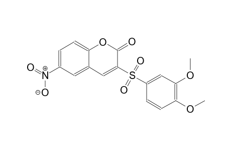 2H-1-benzopyran-2-one, 3-[(3,4-dimethoxyphenyl)sulfonyl]-6-nitro-
