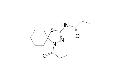 N-(1-propionyl-4-thia-1,2-diazaspiro[4.5]dec-2-en-3-yl)propionamide