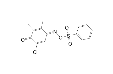 2,5-Cyclohexadiene-1,4-dione, 3-chloro-5,6-dimethyl-, 1-oxime, o-phenylsulfonyl-