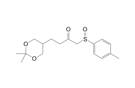 (Rs)-2,2-Dimethyl-5-[3-oxo-4-(p-tolylsulfinyl)butyl]-1,3-dioxane