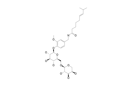 CAPSAICIN-4-O-(6-O-ALPHA-L-ARABINOPYRANOSYL)-BETA-D-GLUCOPYRANOSIDE