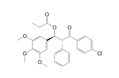 (1S,2R)/(1R,2S)-3-(4-Chlorophenyl)-3-oxo-2-phenyl-1-(3,4,5-trimethoxyphenyl)propyl Propionate