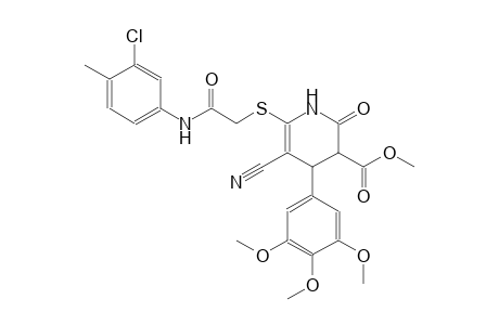 3-pyridinecarboxylic acid, 6-[[2-[(3-chloro-4-methylphenyl)amino]-2-oxoethyl]thio]-5-cyano-1,2,3,4-tetrahydro-2-oxo-4-(3,4,5-trimethoxyphenyl)-, methyl ester
