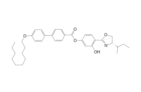 (4S)-4,5-Dihydro-2-[(4"-decyloxybiphenyl-4'-ylcarbonyloxy)-2'-hydroxyphenyl]-4[(s)-1-methylpropyl]oxazole