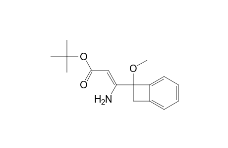 (Z)-1,1-Dimethylethyl 3-amino-3-(7-methoxybicyclo[4.2.0]octa-1,3,5-trien-7-yl)propenoate