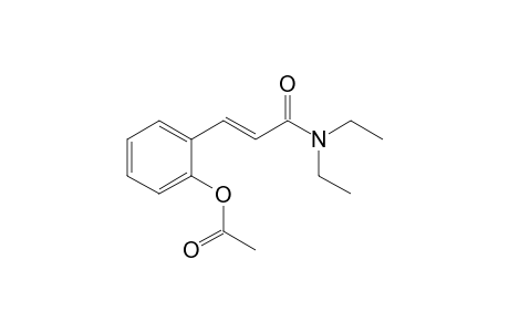 2-[(E)-3-(Diethylamino)-3-oxo-1-propenyl]phenyl acetate