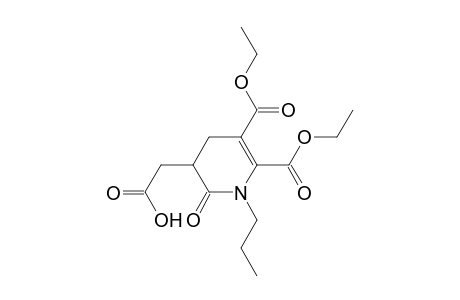 2-[1,2,3,4-Tetrahydro-5,6-bis(ethoxycarbonyl)-2-oxo-1-propylpyridin-3-yl]acetic Acid