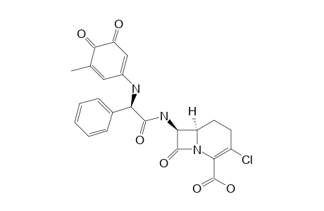 3-CHLORO-7-[2-(5-METHYL-3,4-DIOXOCYCLOHEXA-1,5-DIENYLAMINO)-2-PHENYL-ACETYLAMINO]-8-OXO-5-AZABICYCLO-[4.2.0]-OCT-3-ENE-4-CARBOXYLIC-ACID