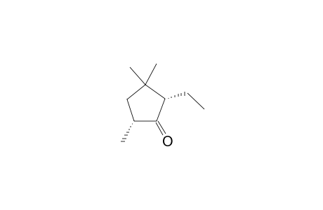 cis-2-Ethyl-3,3,5-trimethylcyclopentanone