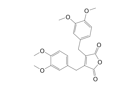 2,3-Bis(3,4-dimethoxybenzyl)maleic anhydride
