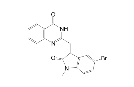 2-[(Z)-(5-bromanyl-1-methyl-2-oxidanylidene-indol-3-ylidene)methyl]-1H-quinazolin-4-one
