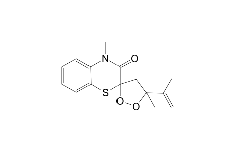 5'-Isopropenyl-4,5-dimethyl-2H-1,4-benzothiazin-3(4H)-one-2-spiro-3'-1',2'-dioxolane