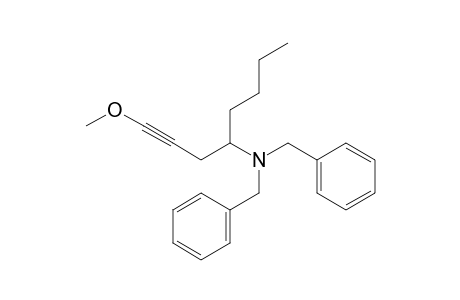 N,N-Dibenzyl-1-methoxy-1-octyn-4-amine
