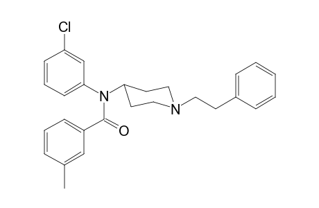N-3-Chlorophenyl-3-methyl-N-[1-(2-phenylethyl)piperidin-4-yl]benzamide